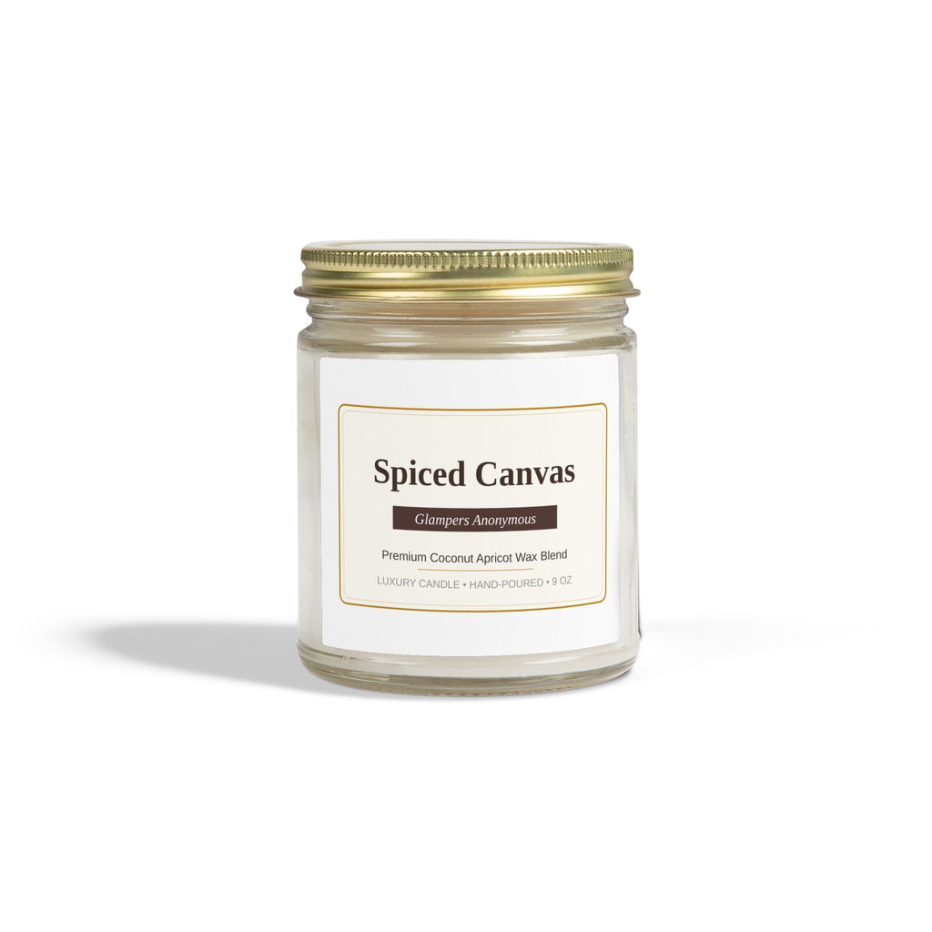 Spiced Canvas Non-toxic Scented Candle | Cinnamon Chai Scent Jar Candle 9 oz