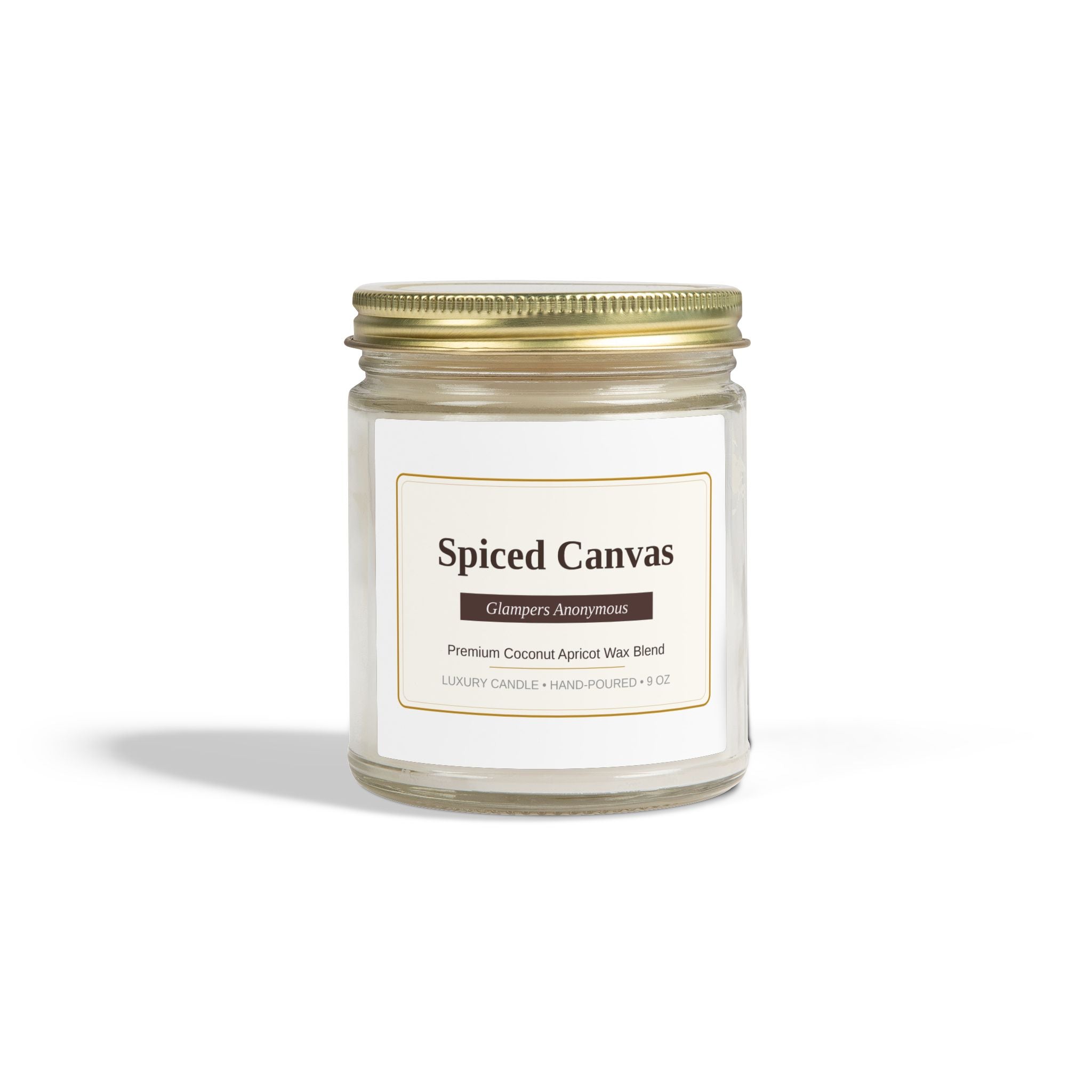 Spiced Canvas Non-toxic Scented Candle | Cinnamon Chai Scent Jar Candle 9 oz