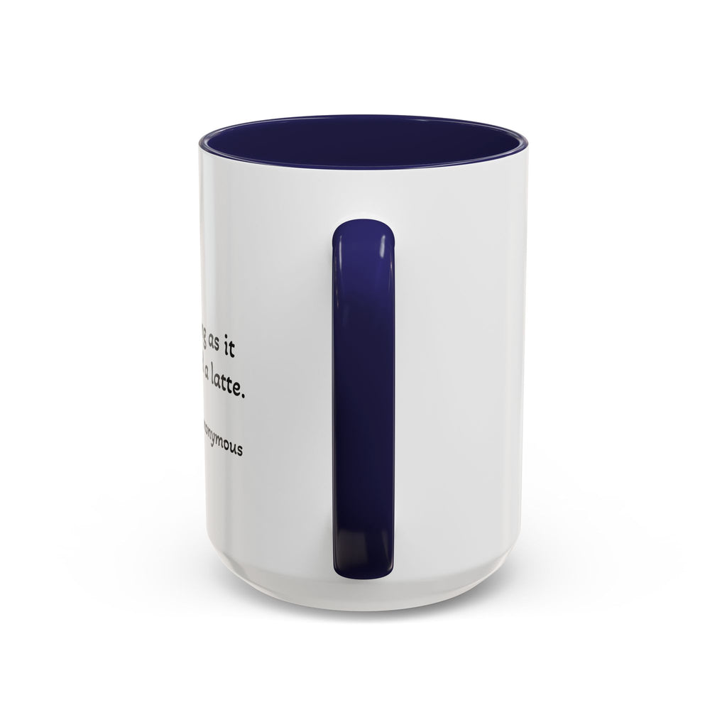 Glamping Camping Mug — "I Love Camping As Long As It Involves a Duvet and a Latte" Accent Coffee Cup