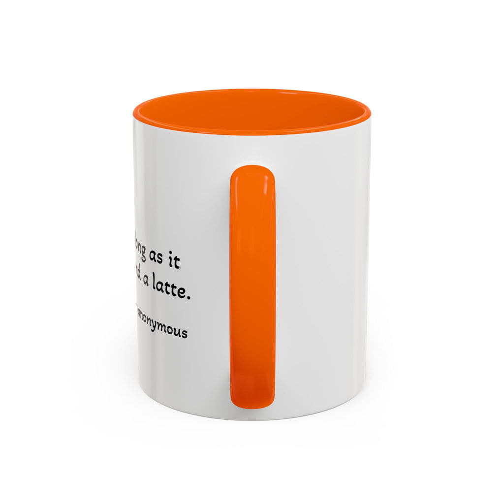 Glamping Camping Mug — "I Love Camping As Long As It Involves a Duvet and a Latte" Accent Coffee Cup