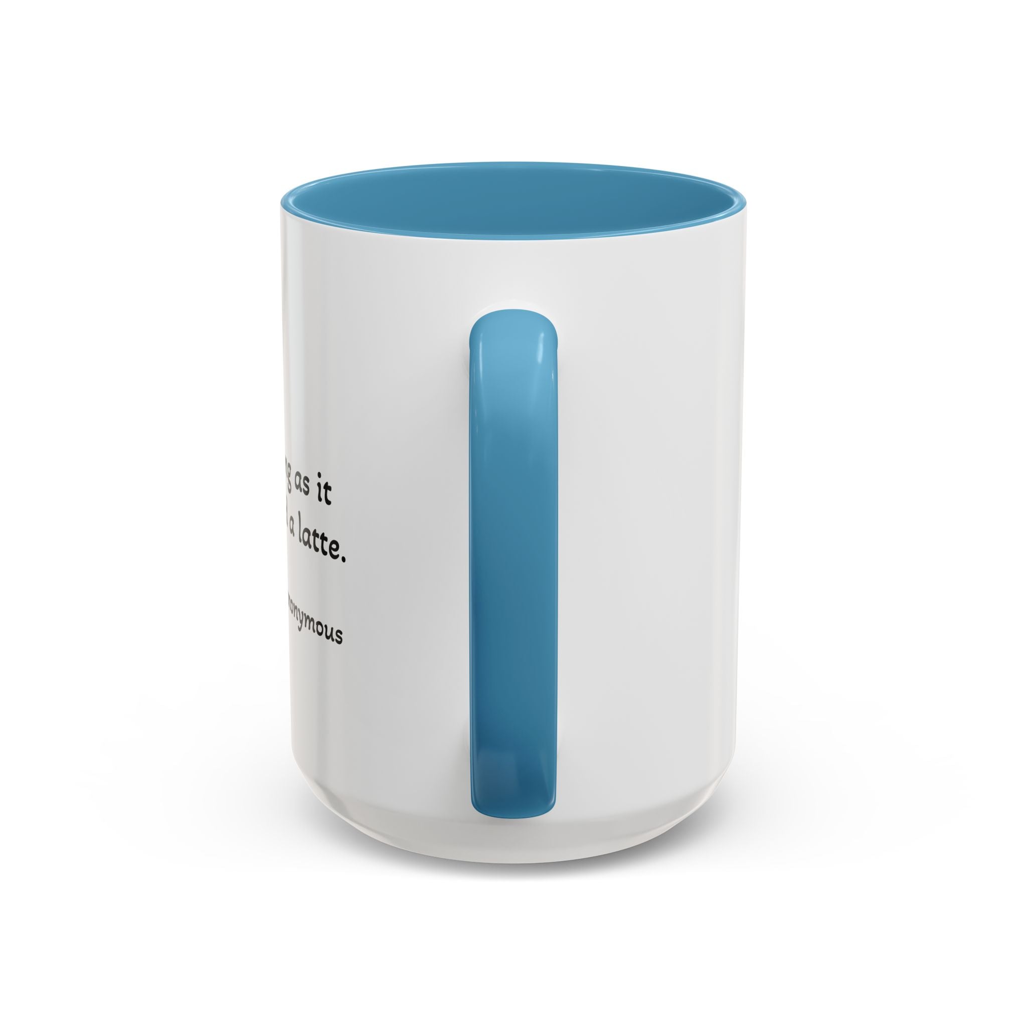 Glamping Camping Mug — "I Love Camping As Long As It Involves a Duvet and a Latte" Accent Coffee Cup