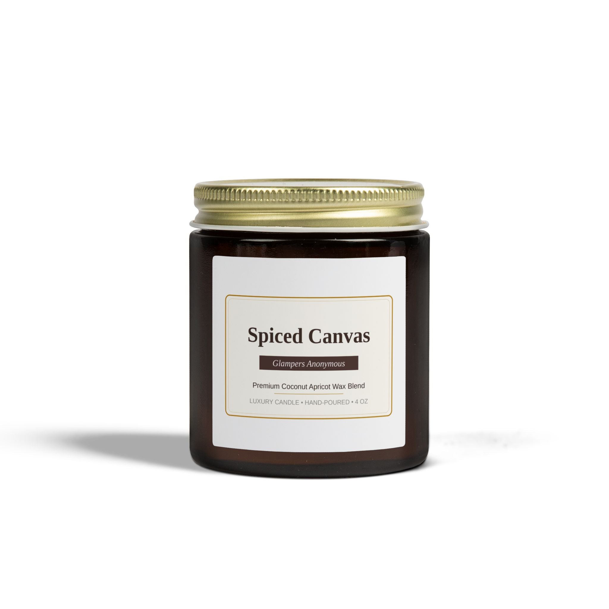 Spiced Canvas Non-toxic Scented Candle | Cinnnamon Chai scent- Jar Candle 4 oz