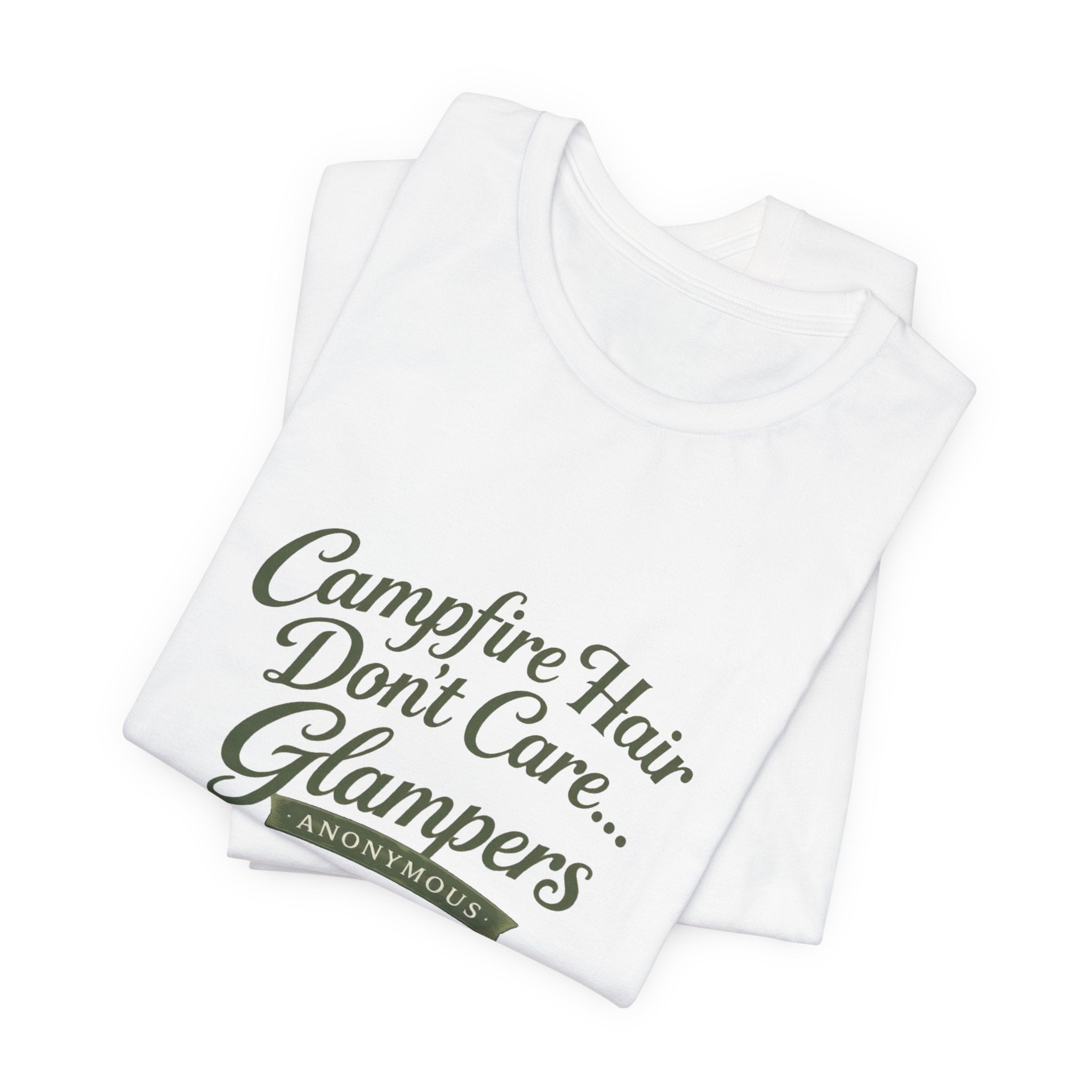 Glampers Tee-Campfire Hair Don’t Care...glampers anonymous