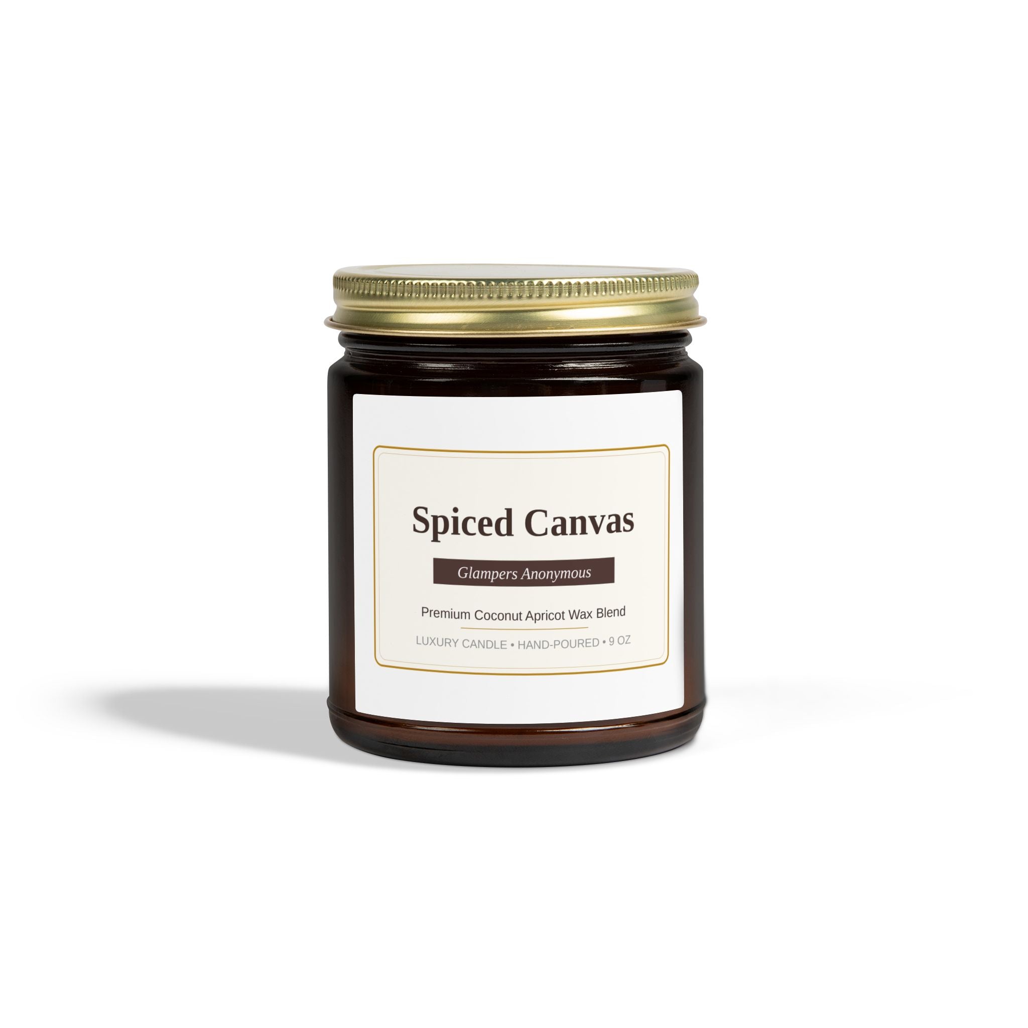 Spiced Canvas Non-toxic Scented Candle | Cinnamon Chai Scent Jar Candle 9 oz