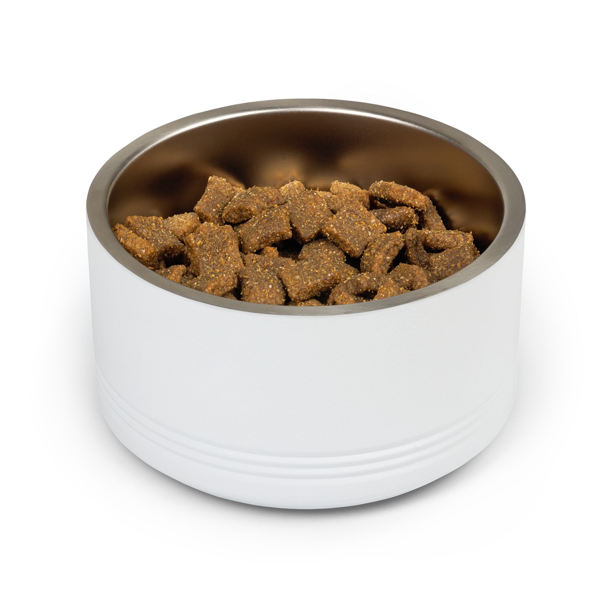 Glamping Pet Bowl — “Home Is Where My Food Bowl Is Parked” Stainless Steel 18oz