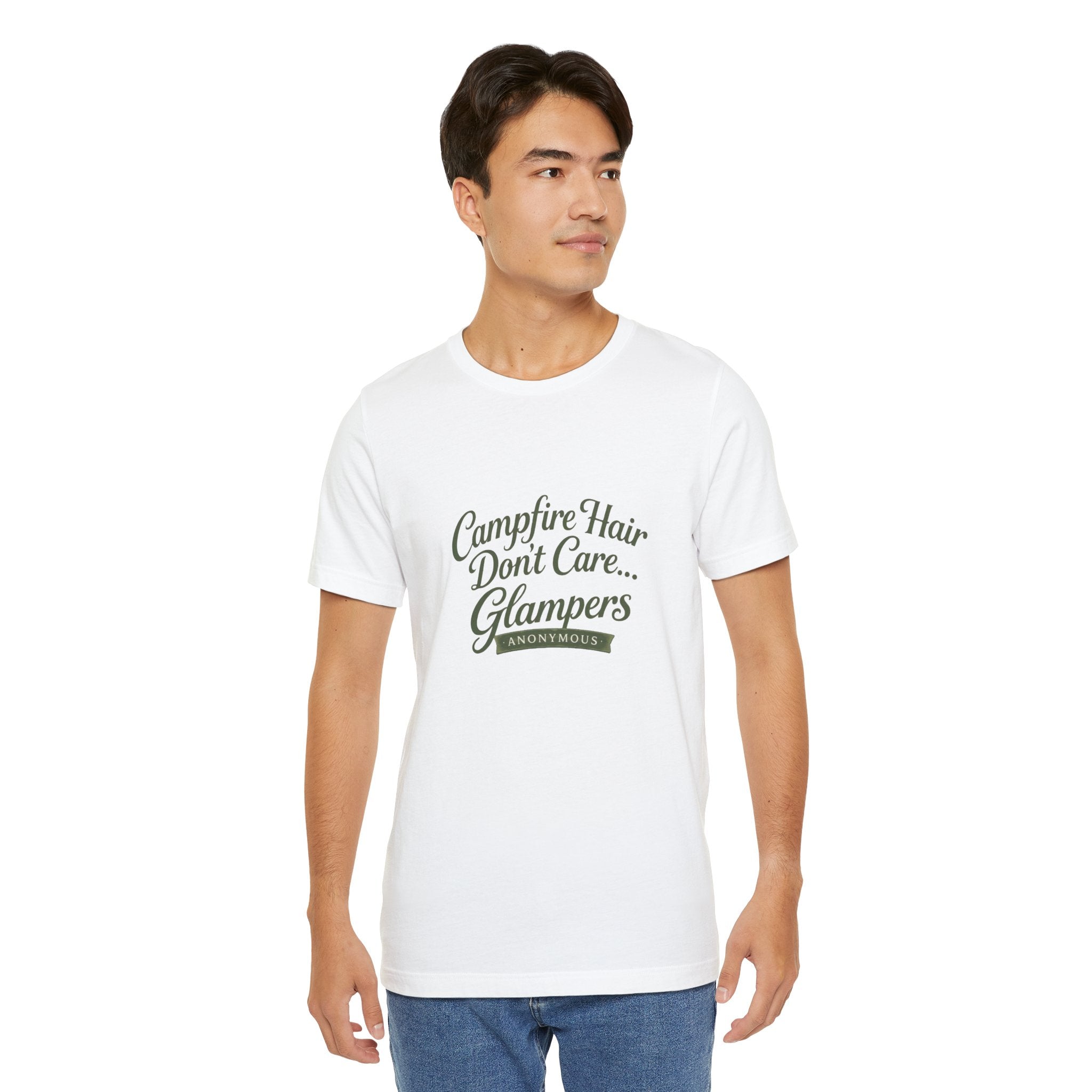 Glampers Tee-Campfire Hair Don’t Care...glampers anonymous