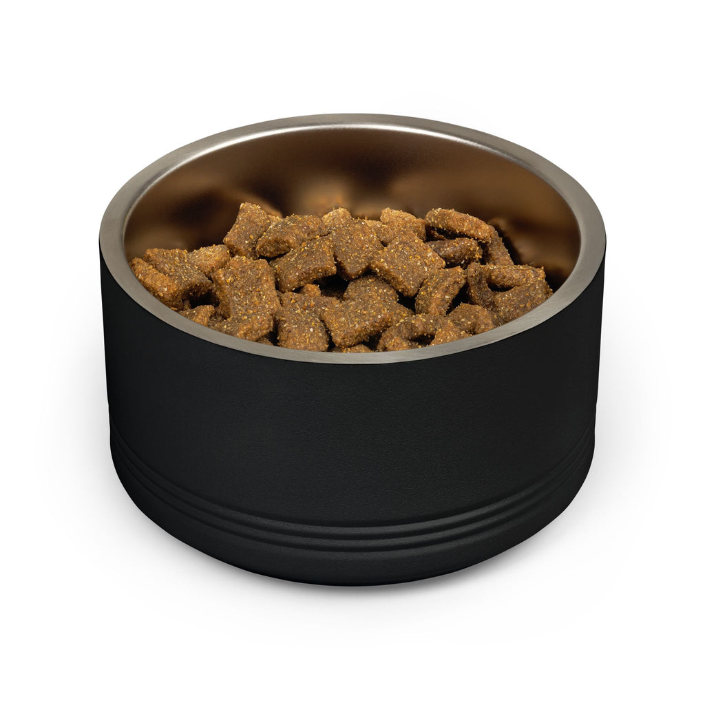 Glamping Pet Bowl — “Home Is Where My Food Bowl Is Parked” Stainless Steel 18oz