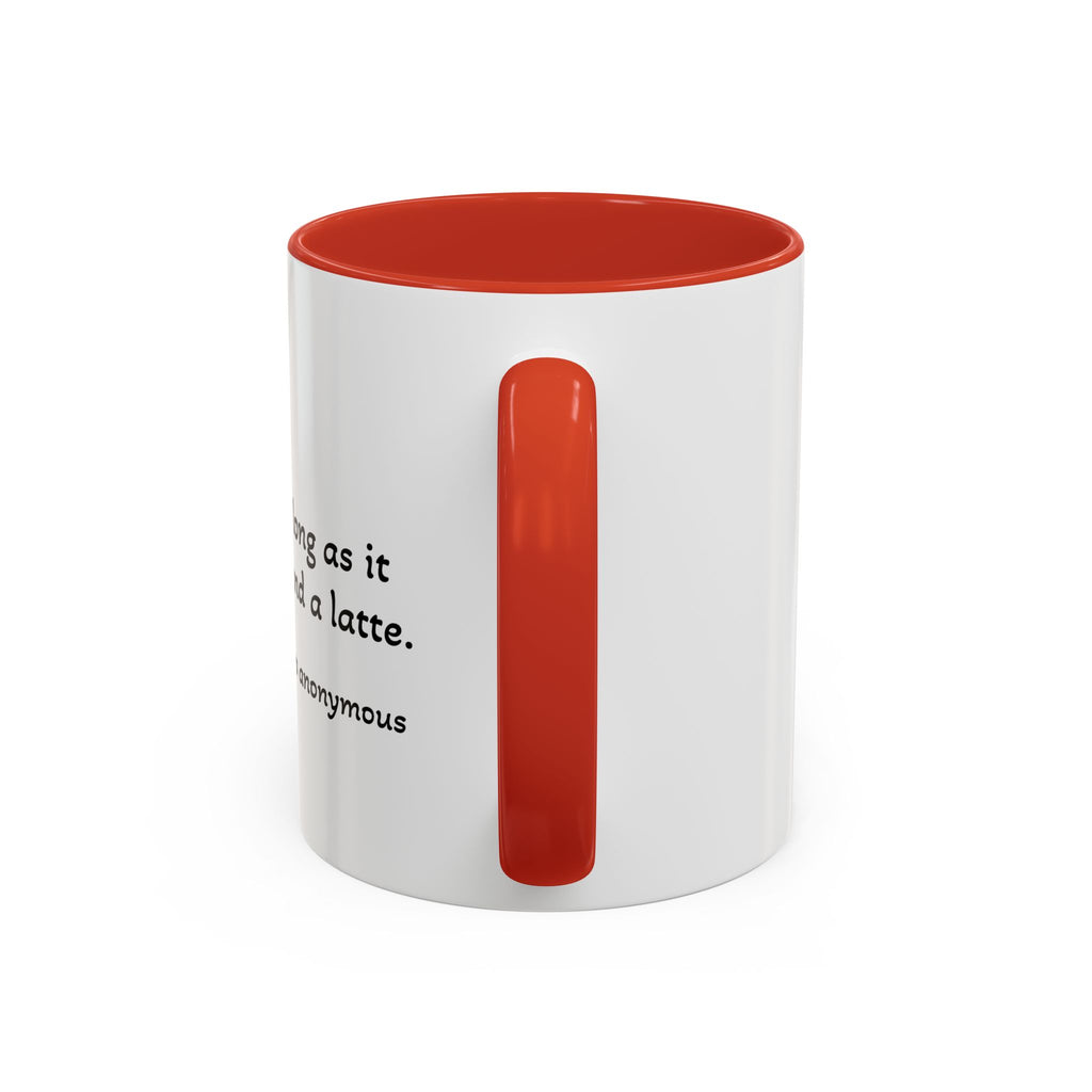 Glamping Camping Mug — "I Love Camping As Long As It Involves a Duvet and a Latte" Accent Coffee Cup