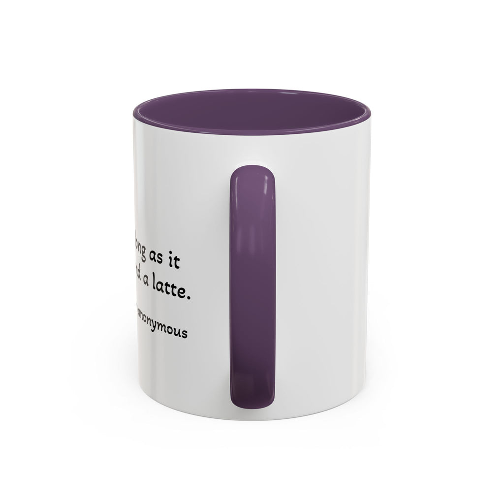 Glamping Camping Mug — "I Love Camping As Long As It Involves a Duvet and a Latte" Accent Coffee Cup