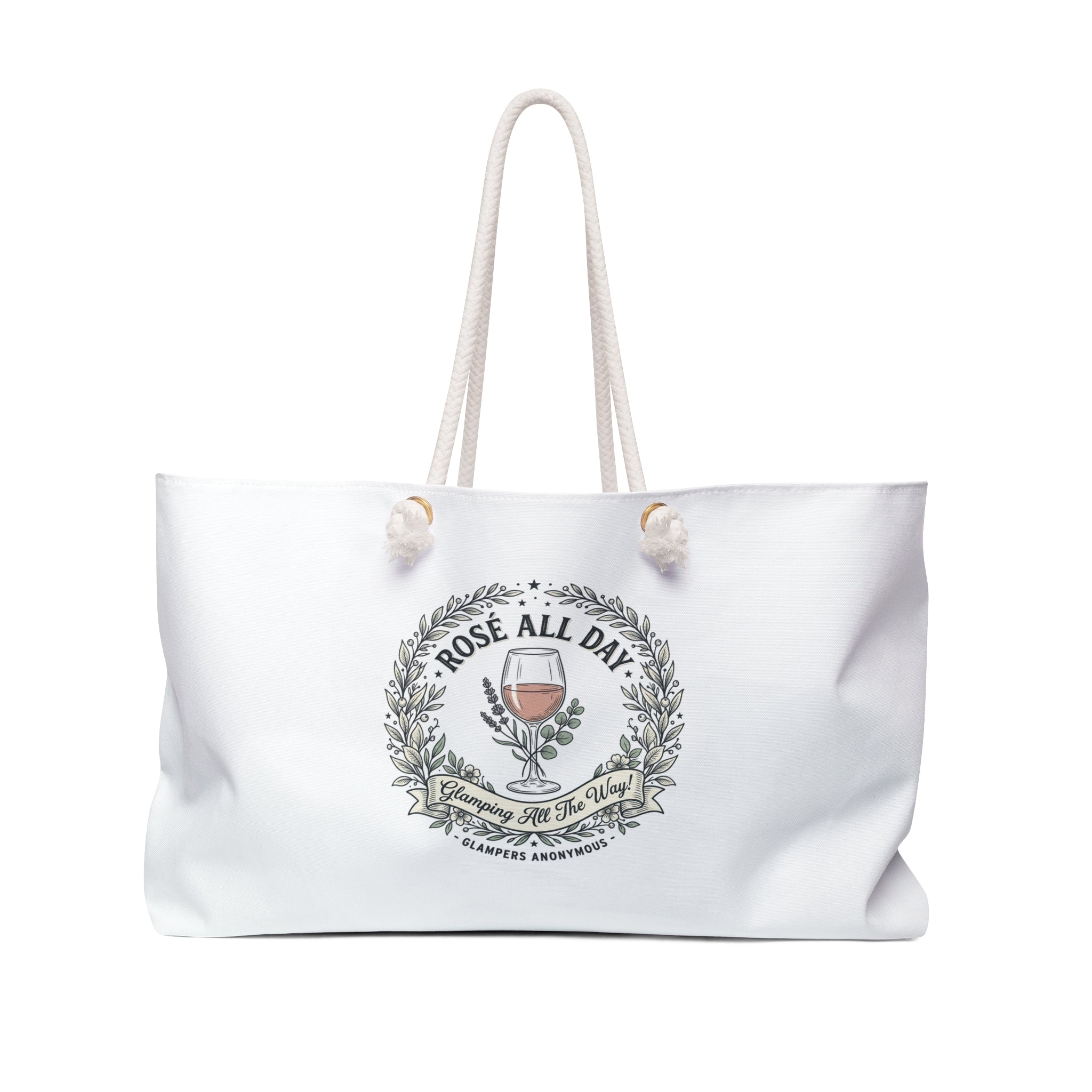 Glamping Tote Bag — "Rosé All Day"